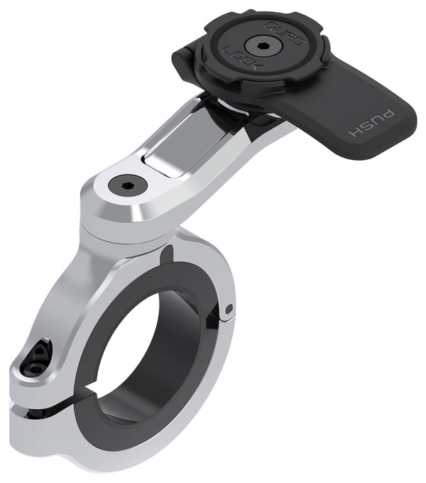 Quad Lock Motorcycle Handlebar Mount Pro Chrome Large