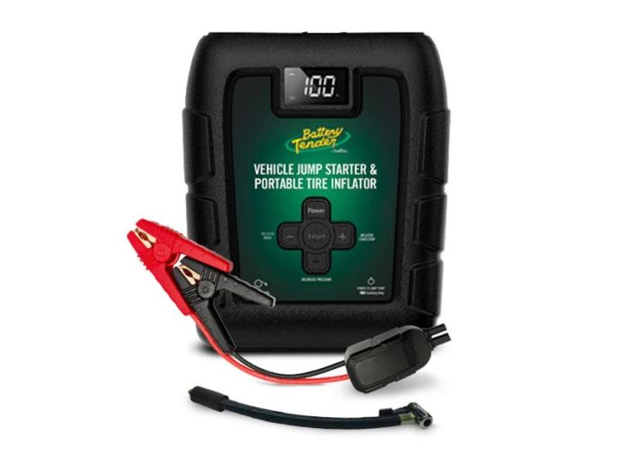Battery Tender 800A 12V Lithium Jump Starter and Power Pack with 140 psi Tire Inflator