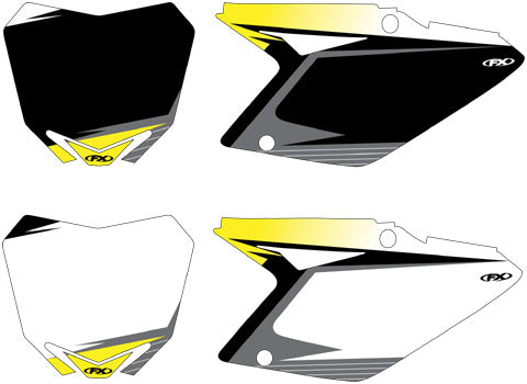 Factory Effex Number Plate Backgrounds — Suzuki RM125/250 (2001-2008)