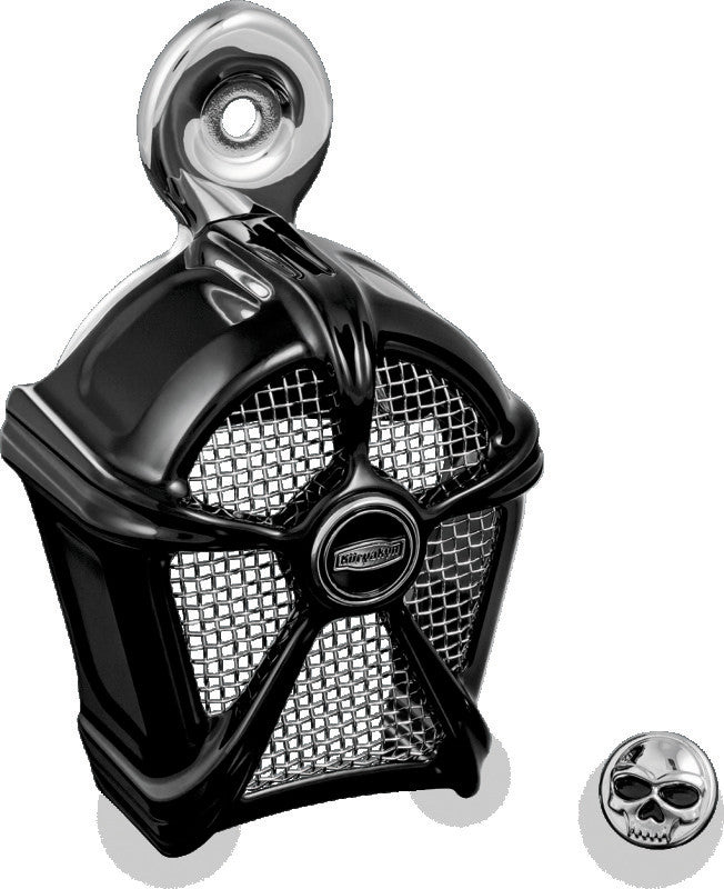 Gloss Black / Gloss Black with Chome Mesh
