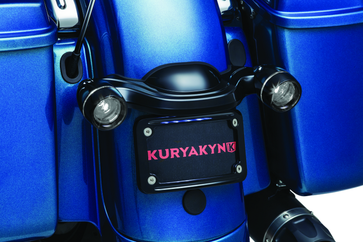 Kuryakyn Deep Dish Bezel For Bullet Turn Signals Smoke Lens Gloss Black