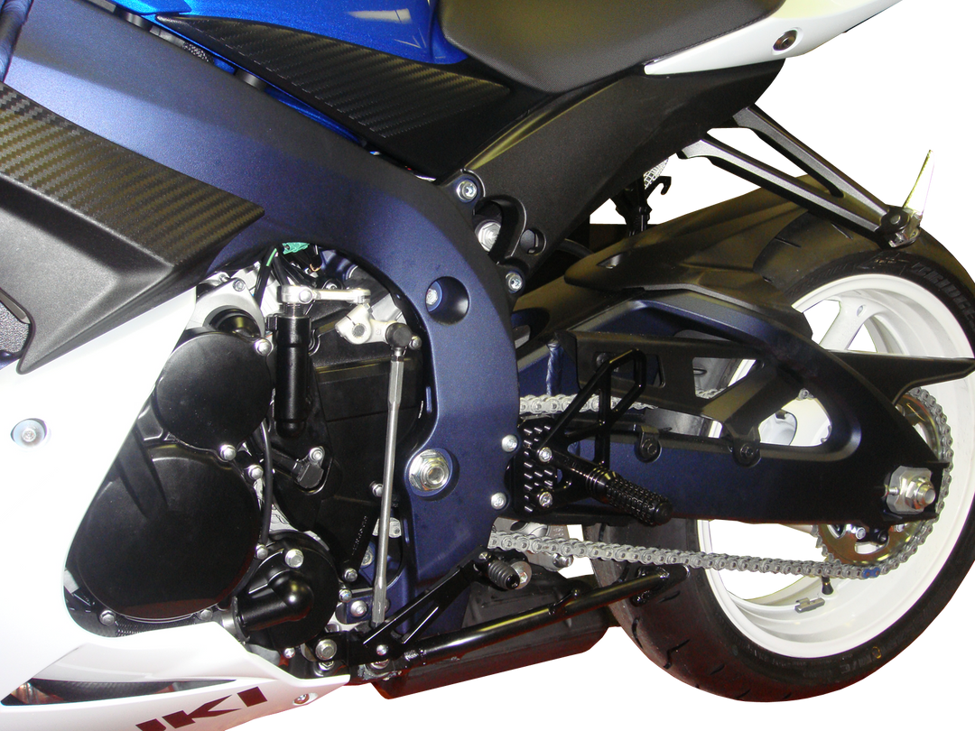 Vortex 11-23 Suzuki GSX-R600,GSX-R750 Rear Set — Black (RS582K)