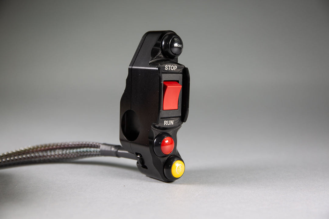 Woodcraft 2017-20 Yamaha R6 RH Race Handlebar Switch - KE harness not available for YEC Harness