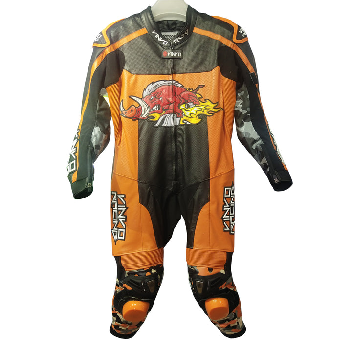 Custom Kangaroo Leather Race Suit