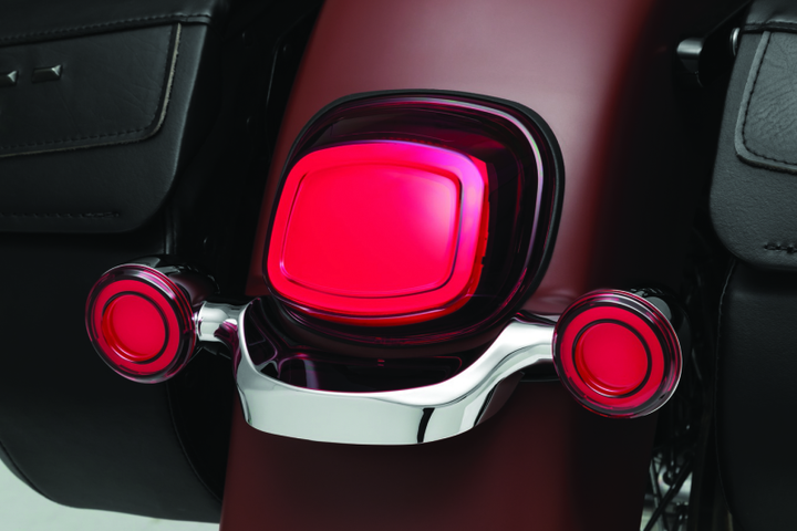 Kuryakyn Tracer LED Tail Light Red Lenses Without License Light