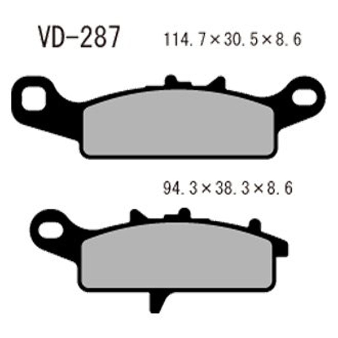 Vesrah Semi-Metallic Brake Pads — VD-287