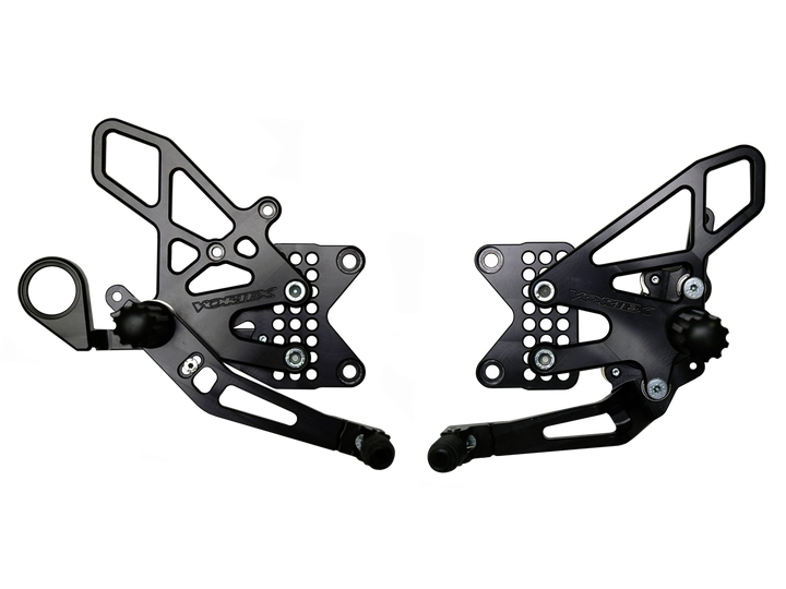 Vortex 09-14 BMW S1000RR,-14 S1000XR Adjustable Rearsets — Black (RS188K)