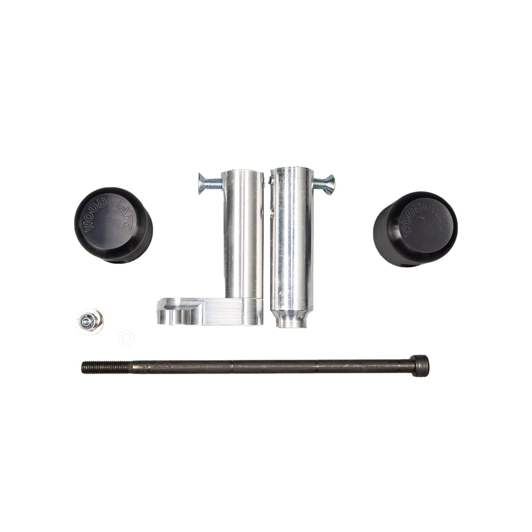Woodcraft 2008-12 Kawasaki EX250 Under Bodywork Frame Slider Kit with pucks
