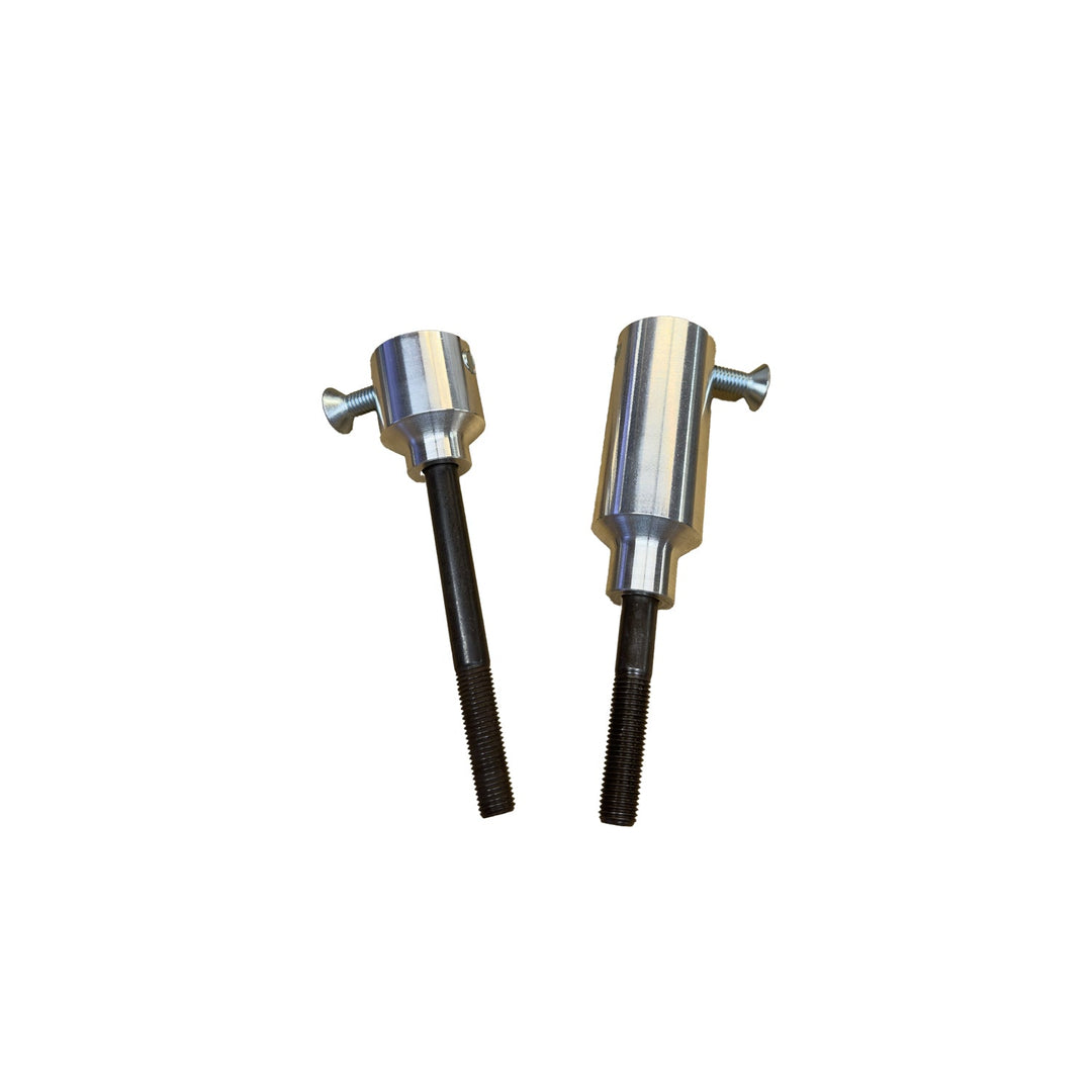 Woodcraft 2003-04 Kawasaki ZX6R/636 Frame Slider Base Kit (pucks sold separately)