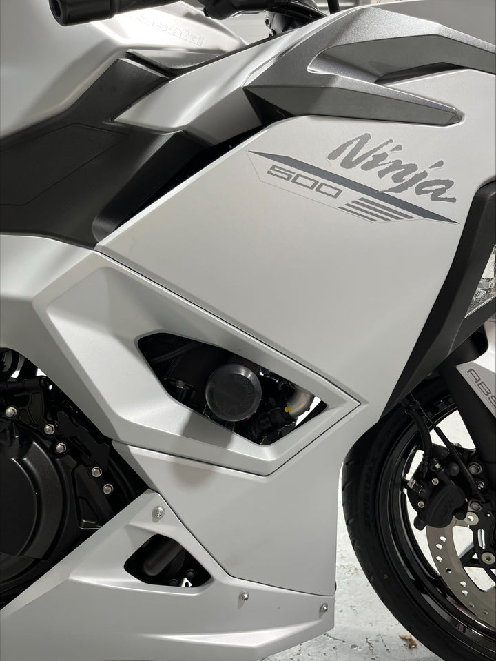Woodcraft 2018-23 Kawasaki Ninja400, 2019-23 Z400, Ninja500 Frame Slider Kit - Street (No Cut)