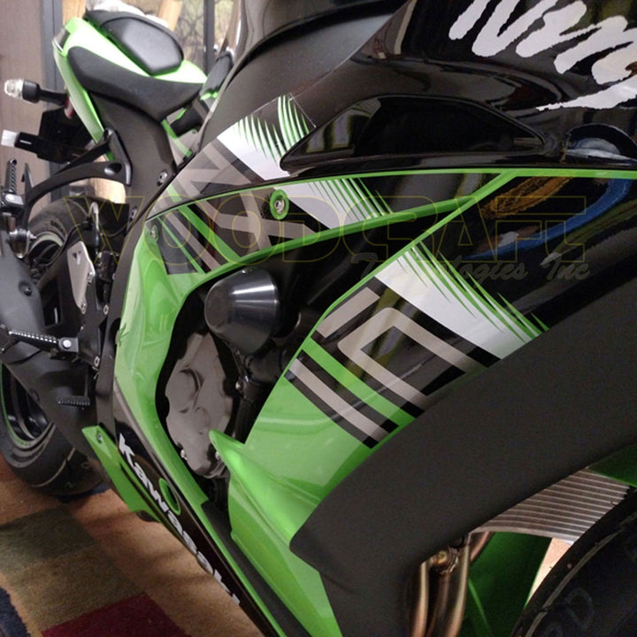 Woodcraft Kawasaki ZX10R Frame Slider Kit w/ pucks