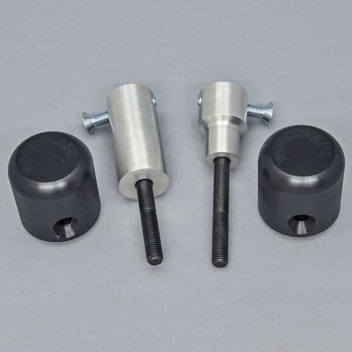 Woodcraft 2013-17 Triumph 675, 2013-16 Street Triple Under Body Frame Slider Kit w/ 1099 Pucks