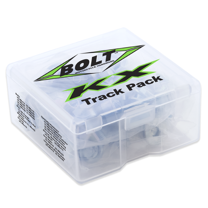 Bolt KX Track Pack Hardware Kit for Full-Size Kawasaki KX / KXF (48 Pieces)