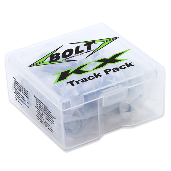 Bolt KX Track Pack Hardware Kit for Full-Size Kawasaki KX / KXF (48 Pieces)