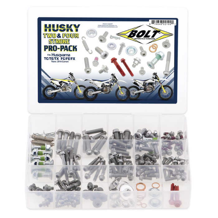 Bolt Pro Pack Hardware Kit - Husqvarna (2 &amp; 4-Stroke)