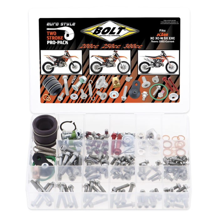 Bolt Euro-Style Pro Pack Hardware Kit - 200-300cc 2-Stroke