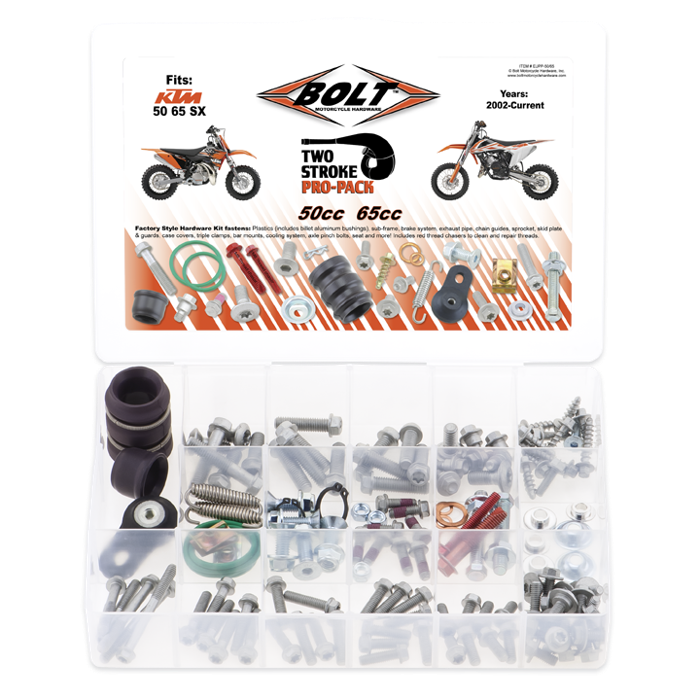 Bolt Euro-Style Pro Pack Hardware Kit - 50-65cc