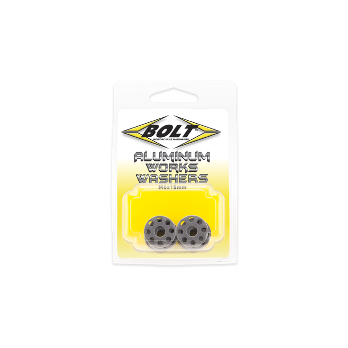 Bolt Aluminum Works Washers, 18mm (10-Pack)