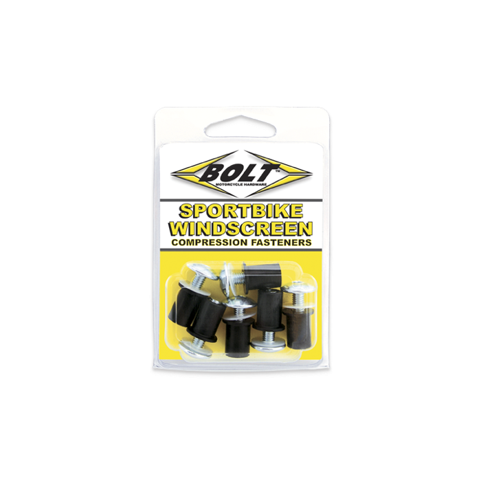 Bolt Sportbike Windscreen Fastener Kit (6-Pack)