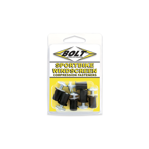 Bolt Sportbike Windscreen Fastener Kit (6-Pack)