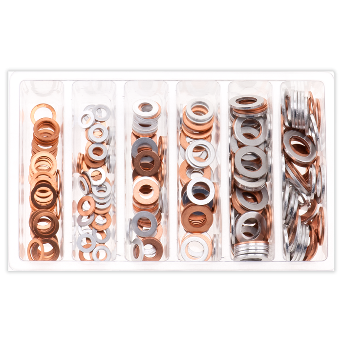 Drain-plug crush washer service assortment