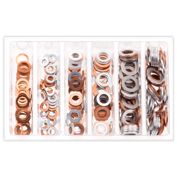 Bolt Drain Plug Washer Assortment — M6/M10/M12/M14 Sizes