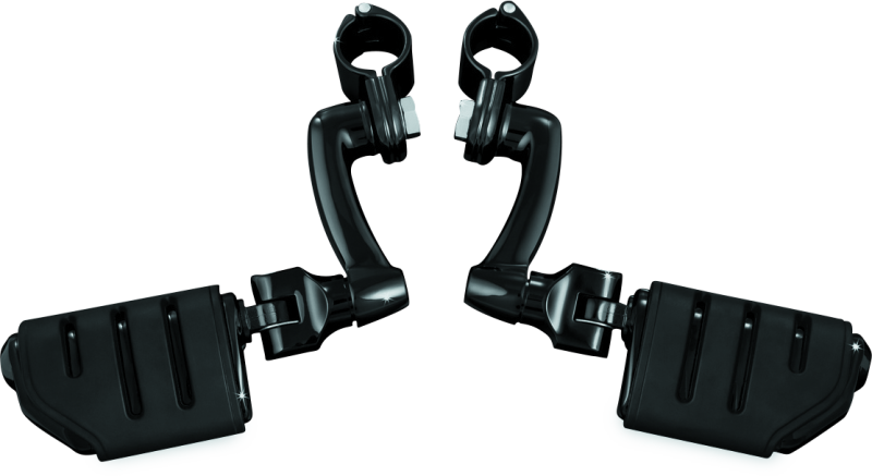 Kuryakyn Longhorn Trident Offset Highway Pegs With 1-1/4 in clamp