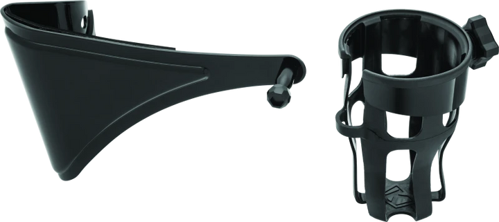 Kuryakyn Reflex Drink Holder Right Side HD Touring Passenger Mount 14 and Up Gloss Black
