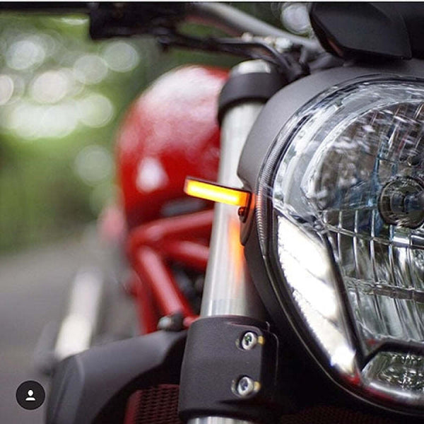New Rage Cycles 16+ Ducati Monster 1200 R Front Turn Signals — 1200R-FS