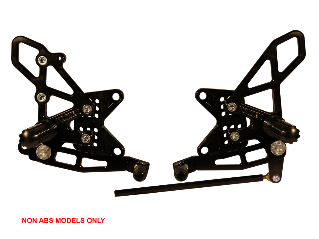Vortex 11-15 Kawasaki ZX-10R Ninja ZX1000 Rear Set — Black (RS411K)