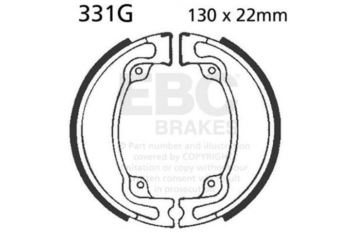 EBC 1983 Honda CR 125 RD Front Left Sintered HH/R Brake Pads — 331G