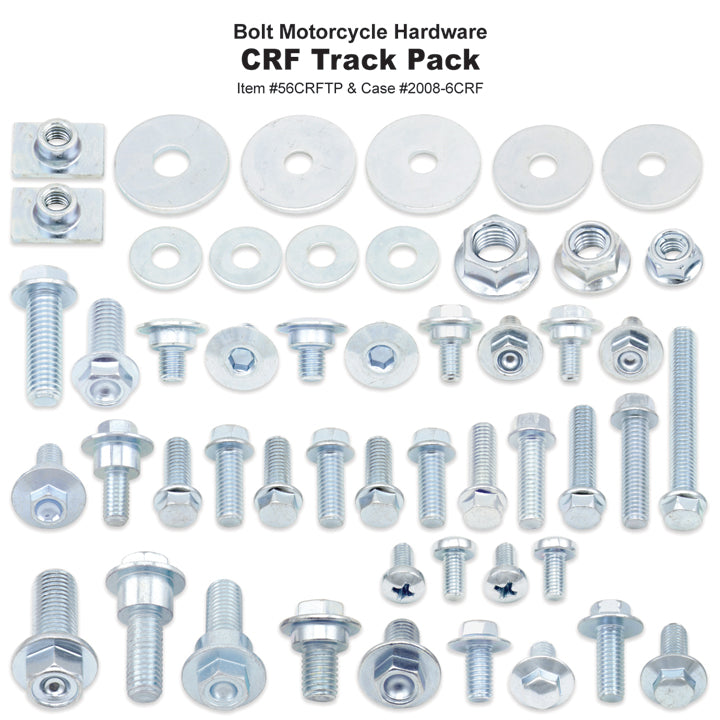 Bolt Track Pack Hardware Kit for Honda CR / CRF, 2000-Current (50 Pieces)