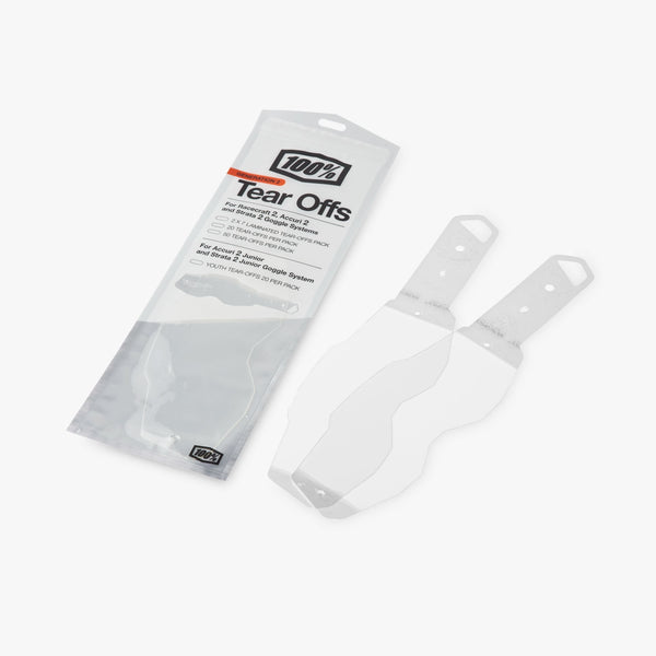100% Racecraft 2 / Accuri 2 / Strata 2 Laminated Tear-Offs