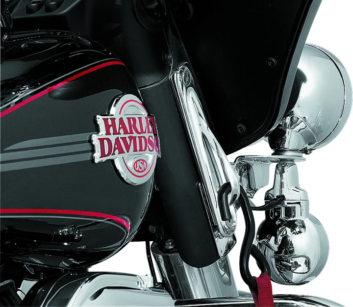 Kuryakyn Custom Teardrop Tie-Down Brackets 83-13 Touring Chrome