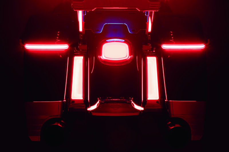 Kuryakyn Tracer LED Tail Light Red Lens With License Light