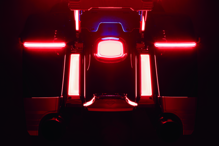 Kuryakyn Tracer LED Tail Light Red Lens With License Light