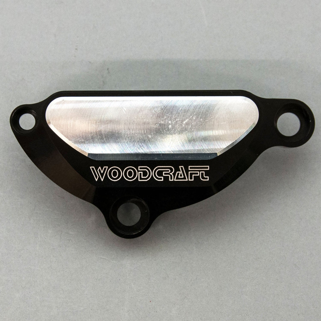 Woodcraft 2004-08 Yamaha R1, 2006-15 FZ1 LHS Ignition Cover Protector w/ Skid Pad