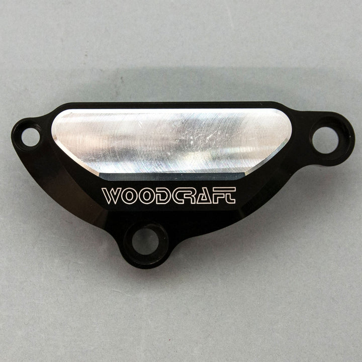 Woodcraft 2004-08 Yamaha R1, 2006-15 FZ1 LHS Ignition Cover Protector w/ Skid Pad