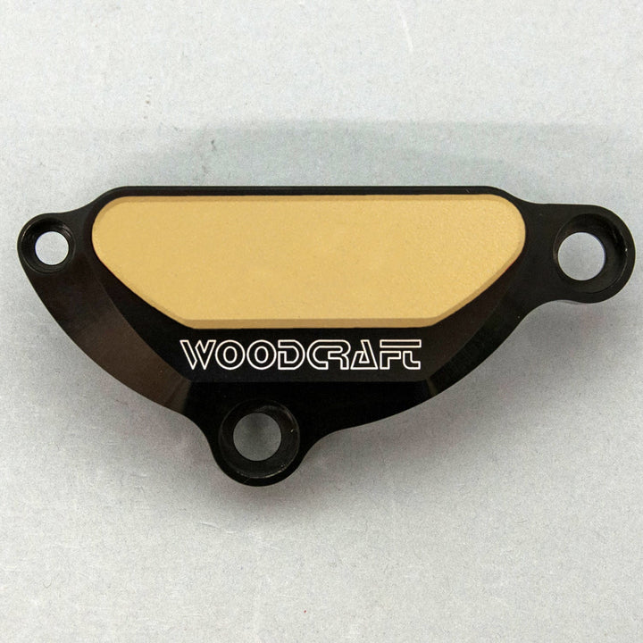 Woodcraft 2004-08 Yamaha R1, 2006-15 FZ1 LHS Ignition Cover Protector w/ Skid Pad
