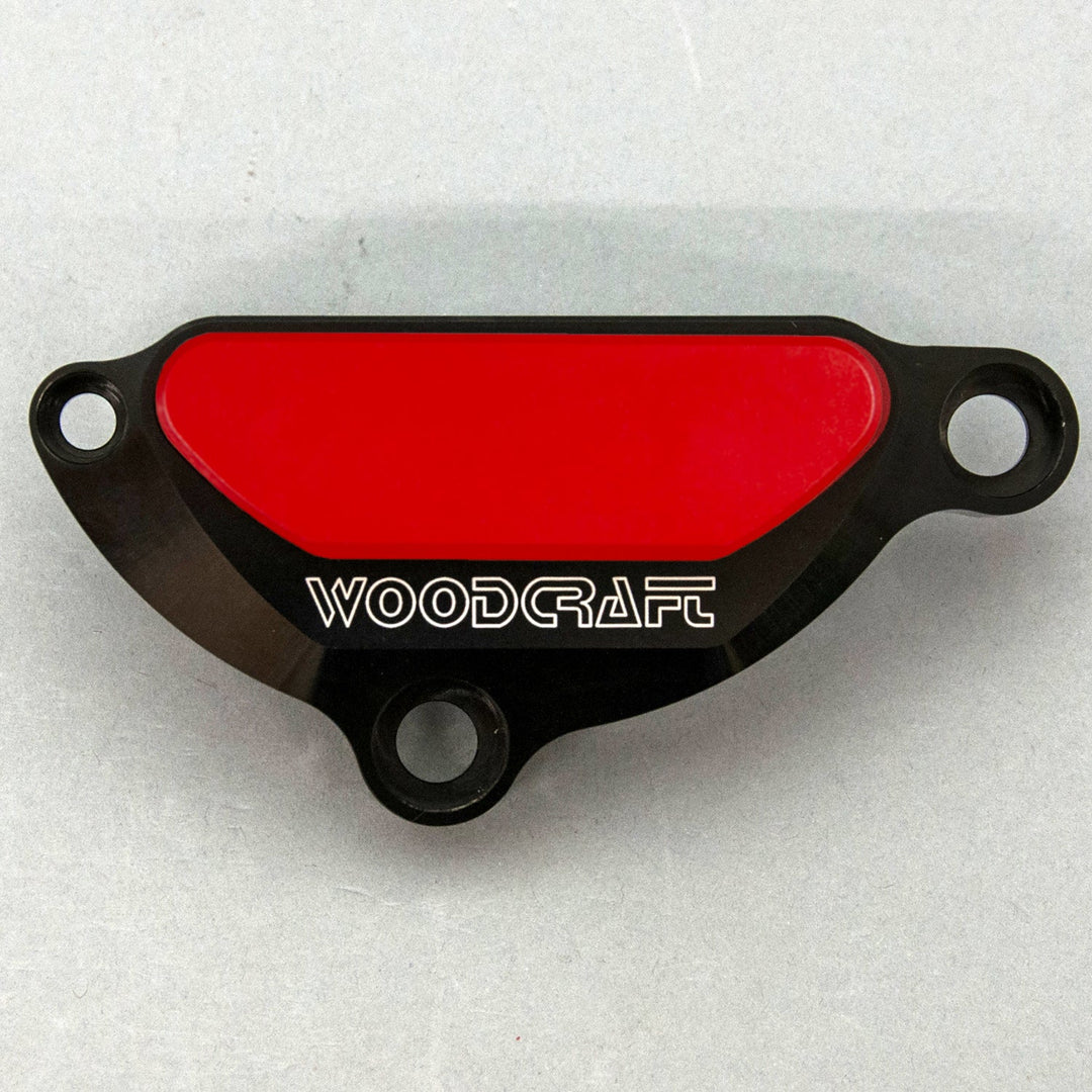 Woodcraft 2004-08 Yamaha R1, 2006-15 FZ1 LHS Ignition Cover Protector w/ Skid Pad