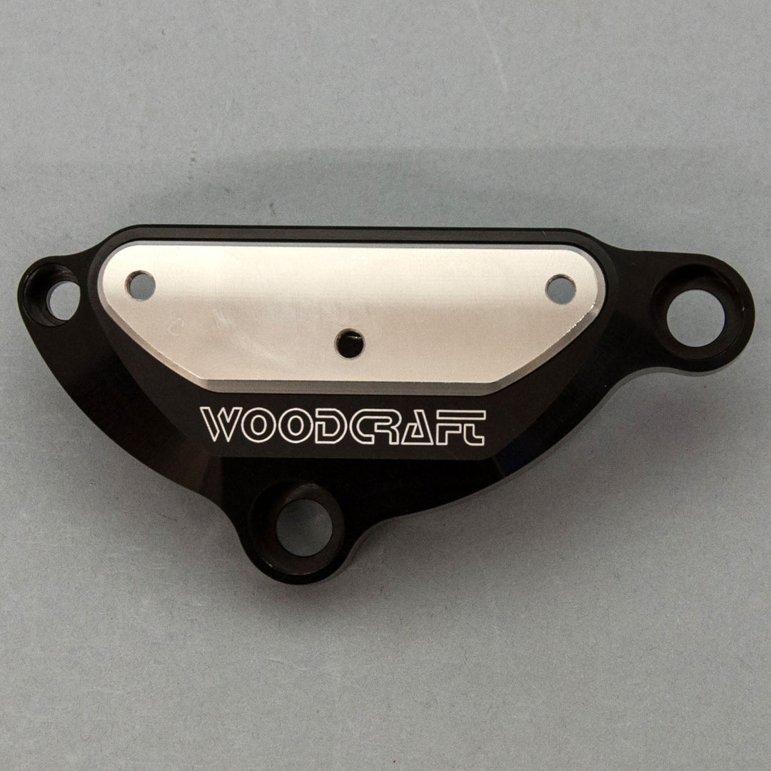 Woodcraft 2004-08 Yamaha R1, 2006-15 FZ1 LHS Ignition Cover Protector w/ Skid Pad