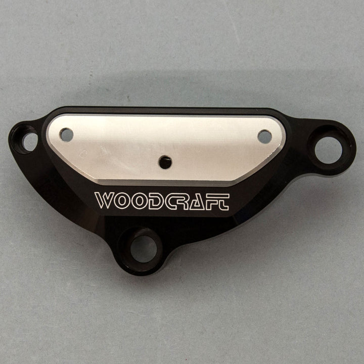 Woodcraft 2004-08 Yamaha R1, 2006-15 FZ1 LHS Ignition Cover Protector w/ Skid Pad