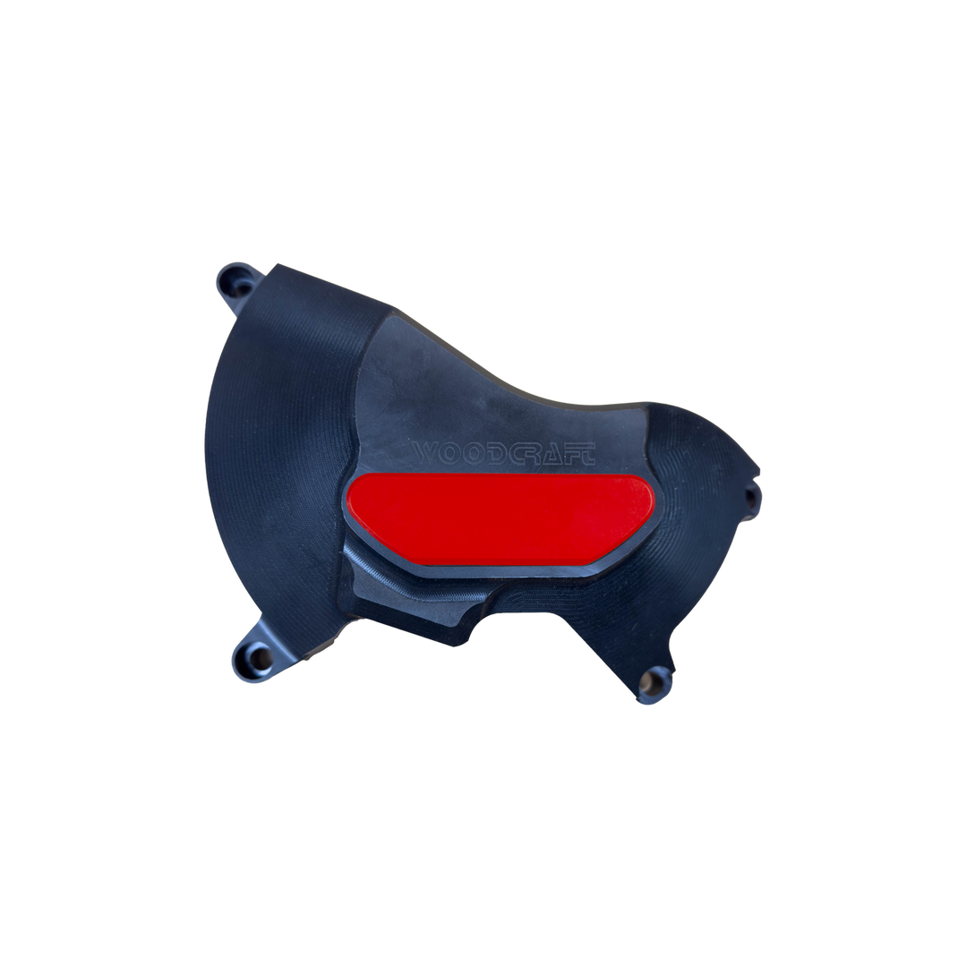 Woodcraft Triumph Daytona 675/Street Triple RHS UHMW Clutch Cover Protector w/ Skid Pad