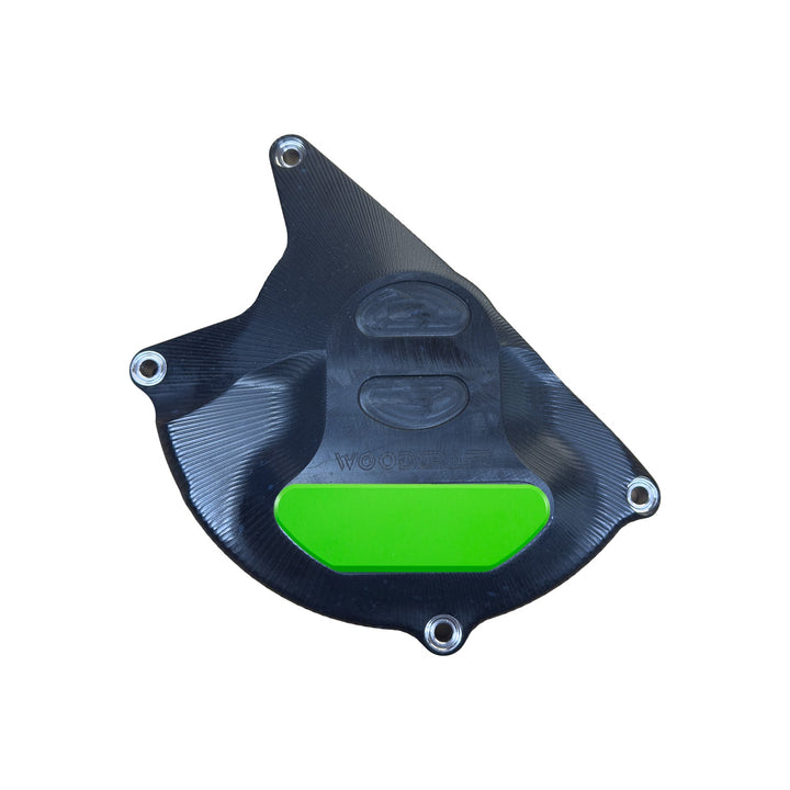 Woodcraft Aprilia RS457 LHS Stator Cover Protector UHMW Plastic w/ Skid Plate