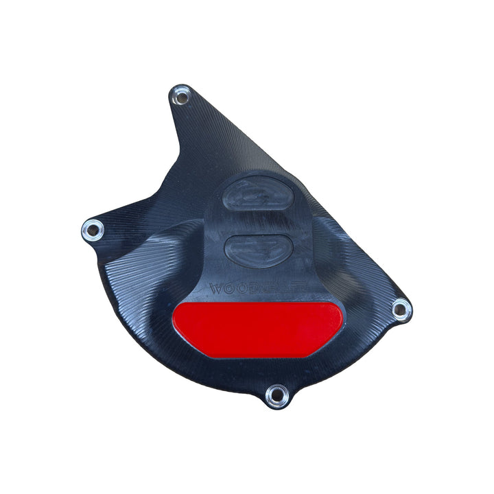 Woodcraft Aprilia RS457 LHS Stator Cover Protector UHMW Plastic w/ Skid Plate