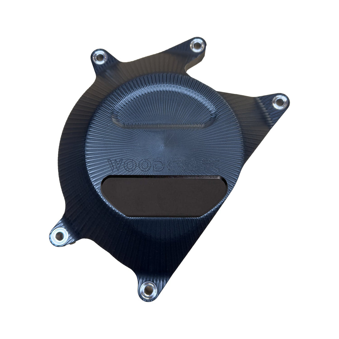 Woodcraft Aprilia RS457 RHS Clutch Cover Protector UHMW Plastic w/ Skid Plate