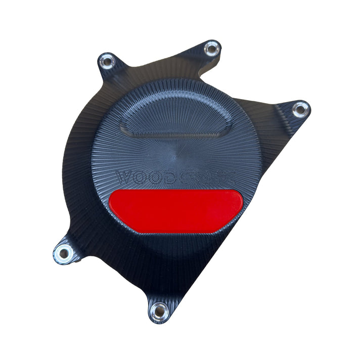 Woodcraft Aprilia RS457 RHS Clutch Cover Protector UHMW Plastic w/ Skid Plate