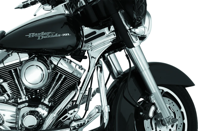 Kuryakyn Deluxe Neck Covers 95-07 Touring Models Chrome
