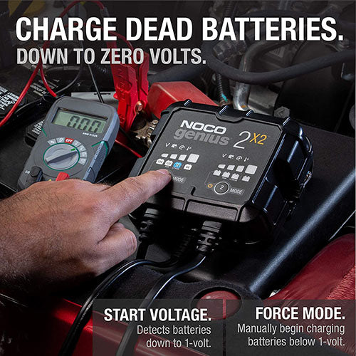 NOCO GENIUS2X2 2-Bank 4A Battery Charger