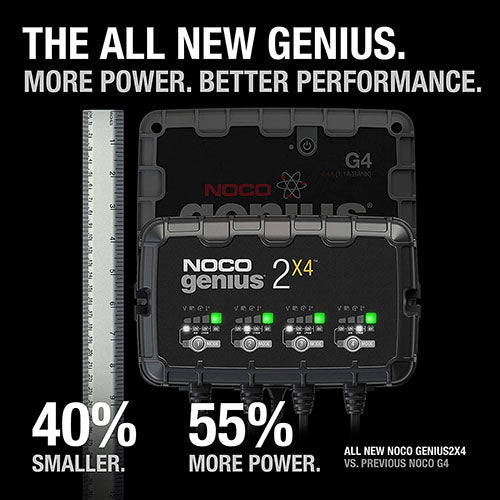 NOCO GENIUS2X4 4-Bank 8A Battery Charger